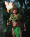 Blowing the Conch at the Emu ceremony